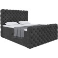 Łożko boxspring czarny DUKE.