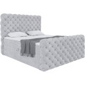 Łożko boxspring jasnoszare DUKE.