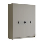 Szafa czterodrzwiowa w kolorze kaszmir 200 cm DIANA