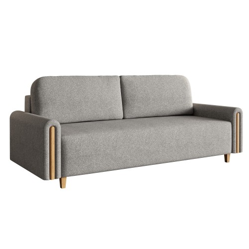 Kanapa do salonu szara LAGI w tkaninie BUBBLE 06.