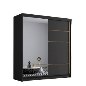 Szafa dwudrzwiowa lustrzana ze szprosami BELLI III 180 cm 