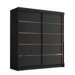 Szafa czarny mat do przedpokoju BELLI IV 180 cm