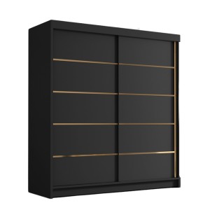 Szafa czarny mat do przedpokoju BELLI IV 180 cm