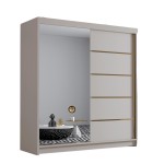 Szafa przesuwna BELLI III 180 cm w kolorze kaszmir