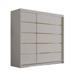 Szafa trzydrzwiowa kaszmir 200 cm DAVO VII 