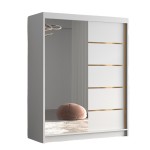 Szafa przesuwna 150 cm biały mat FLAVI III do pokoju 