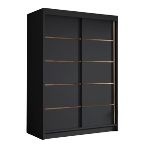 Szafa do garderoby 120 cm LUNGA IV czarny mat