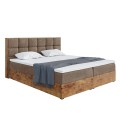 Łóżko boxspring WOODIN 1 brązowy-złożone.