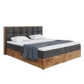 Łóżko boxspring WOODIN 1 czarne-złożone.