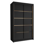 Szafa do przedpokoju 100 cm czarny mat WIGO IV