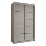 Szafa przesuwna do garderoby 100 cm WIGO IV kolor kaszmir