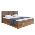 Łóżko brązowe kontynentalne WOODIN2-złożone.