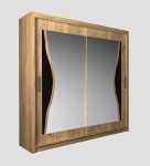 Szafa przesuwna z lustrem do sypialni ATUMI 203 cm