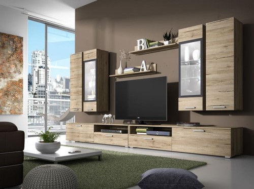 Meblościanka SARAH XL San Remo Jasny