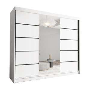 Szafa przesuwna do pokoju 250 cm DIAVO VI trzydrzwiowa