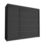 Szafa trzydrzwiowa 250 cm DIAVO VII czarny mat