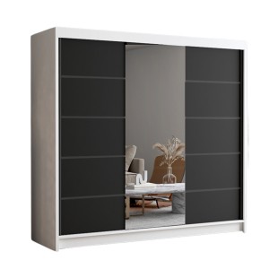 Szafa trzydrzwiowa 200 cm PALERMA VI do przedpokoju lustro