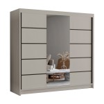 Szafa przesuwna z lustrem 200 cm PALERMA VI kaszmir