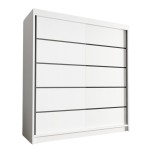 Szafa przesuwna do garderoby 180 cm biały mat HUGA IV