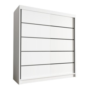 Szafa przesuwna do garderoby 180 cm biały mat HUGA IV