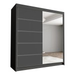 Szafa lustrzana 180 cm do przedpokoju HUGA III