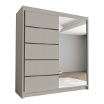 Szafa przesuwna kaszmir 180 cm HUGA III z lustrem