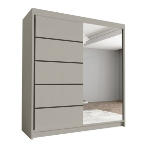 Szafa przesuwna kaszmir 180 cm HUGA III z lustrem
