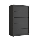 Szafa 120 cm garderoba FIDO IV czarny mat