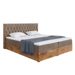 Łóżko boxspring z pojemnikami WOODIN 6