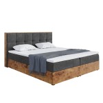Łóżko kontynentalne z zagłówkiem i pojemnikiem WOODIN 8