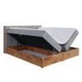 Łóżko szare boxspring woodin 8-otwarte.