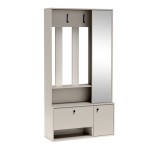 Garderoba kaszmirowa z wieszakami i lustrem SPOT UNI