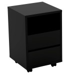 Kontenerek czarny na kółkach do biurka AGAPI 