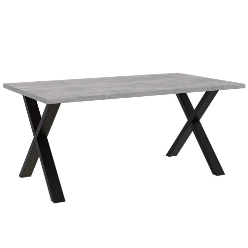 Stół do jadalni BRUK 160x90 cm beton z nogami X.