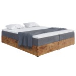 Łóżko kontynentalne bez zagłówka WOODIN BOX 220 cm