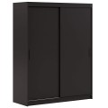 Szafa INEZ przesuwna w odcieniu czarny.