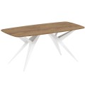 Stół AKIS rozkładany nowoczesny na białej podstawie-lefkas.