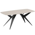 Stół AKIS rozkładany nowoczesny na czarnej podstawie-kaszmir.