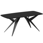 Stół czarny owalny rozkładany do 276 cm AKIS