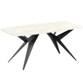 Stół AKIS rozkładany nowoczesny na czarnej podstawie-chromix.