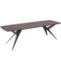 Stół AKIS rozkładany nowoczesny na czarnej podstawie-sherman.