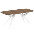 Stół AKIS rozkładany nowoczesny na białej podstawie-davos.