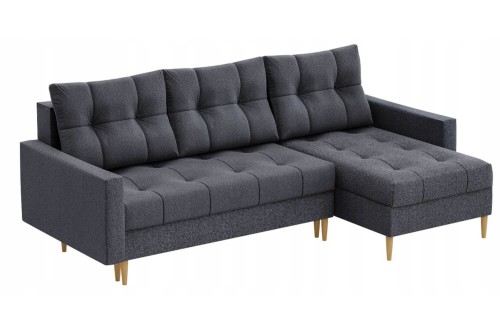 Narożnik na nóżkach SCANDO L grafitowy Maldo 95.