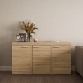 Komoda nowoczesna z półkami do salonu OKTAWIA SO22 w kolorze dąb sonoma.