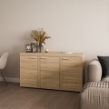 Komoda szeroka z szufladami szeroka OKTAWIA SO23 w kolorze dąb sonoma.