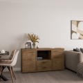 Komoda z szufladami nowoczesna do salonu dąb lefkas OKTAWIA DL23.