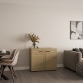 Komoda dwudrzwiowa nowoczesna OKTAWIA DO21 2F w kolorze dąb olejowany.