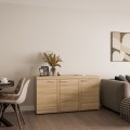 Komoda nowoczesna do salonu OKTAWIA SO22 w kolorze dąb sonoma.