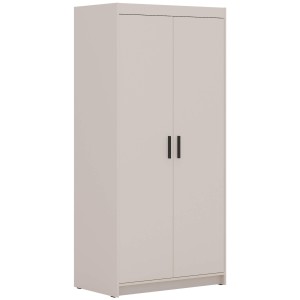 Szafa beżowa dwudrzwiowa  z drążkiem LENA 2D 