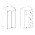 Wymiary szafy BP02.